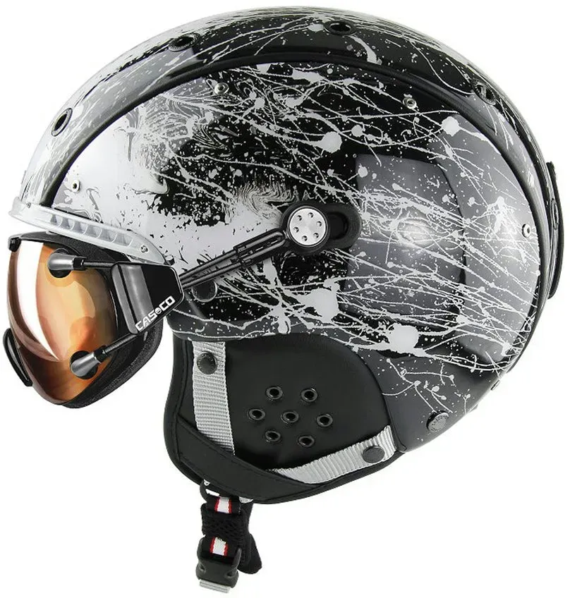 Casco SP-3 Splatter Visor Skihelm - schwarz-multicolor / S