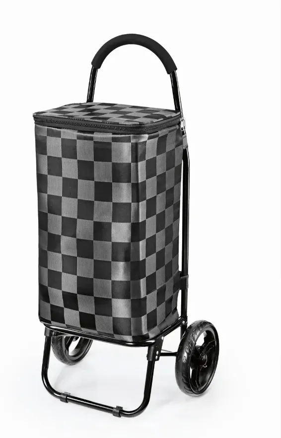 EASYmaxx Einkaufstrolley 50l schwarz/grau faltbar