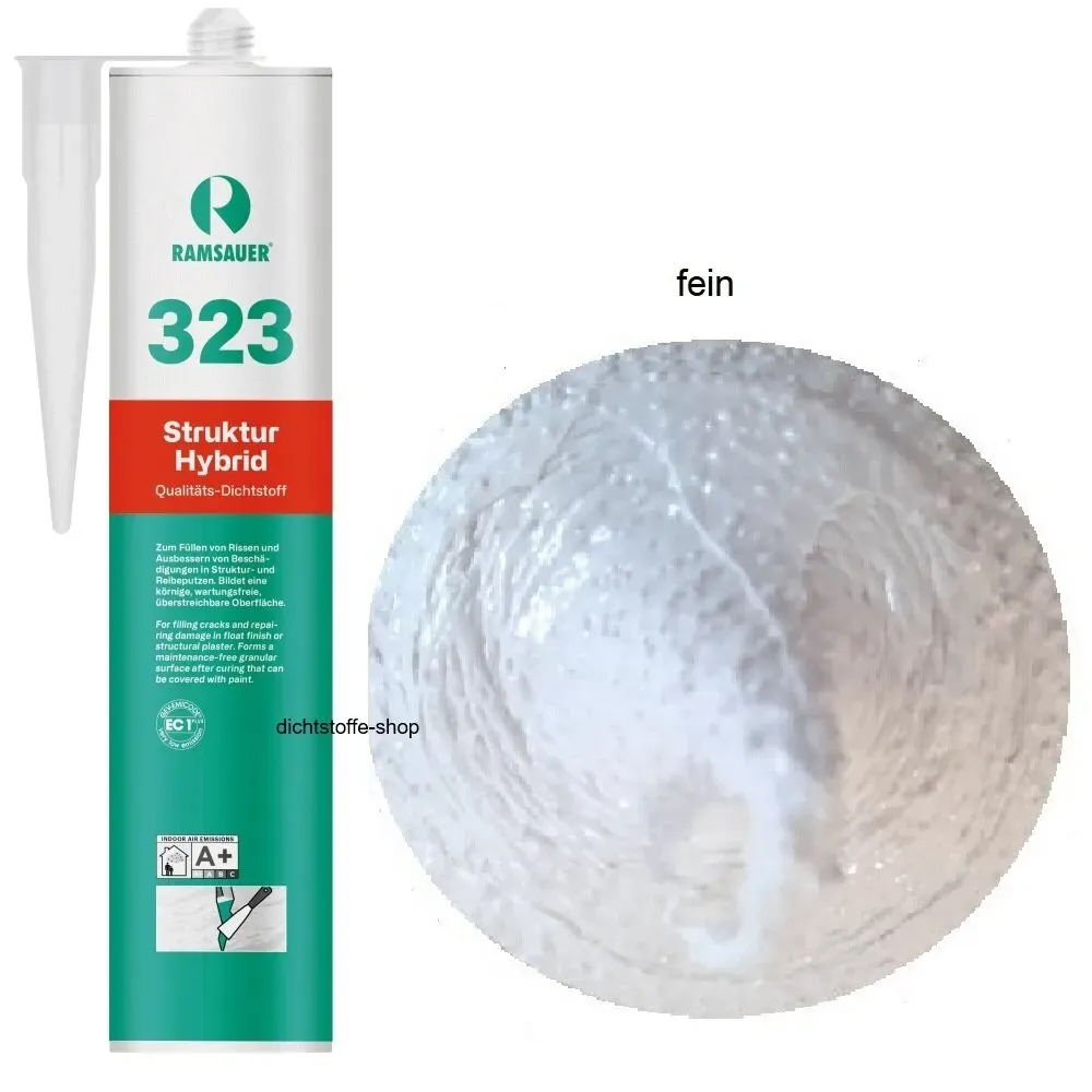 Ramsauer 323 Struktur Hybrid fein 1K Hybrid Dichtstoff 310ml Kartusche