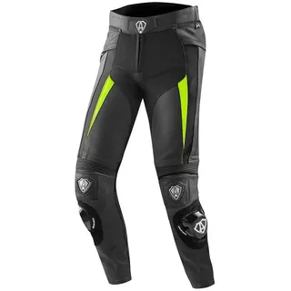 Arlen Ness Motorradhose Sugello Motorrad Lederhose Knieprotektoren enthalten,Knieschleifer enthalten gelb|schwarz 56