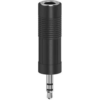 Hama Audio-Adapter 3,5 mm-Klinken-Stecker/6,3 mm-Klinken-Kupplung Stereo