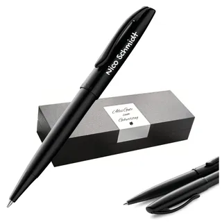 Pelikan Jazz® Noble Elegance K36 Kugelschreiber mit Gravur Geschenk - einzigartige Stifte mit Namen - personalisierte Geschenke - Kugelschreiber personalisiert (Carbon Schwarz)