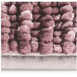 Badematte Coral Chenille-Struktur | Lila 50 x 80 cm