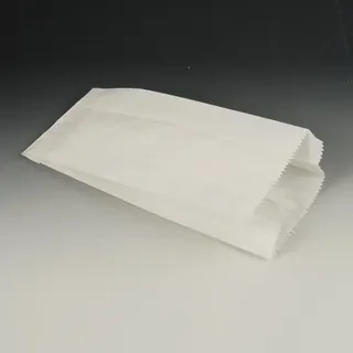 Papstar 1000 Papierfaltenbeutel, gefädelt 42 x 15 x 7 cm weiss Füllinhalt 3 kg
