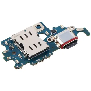 OnlyTech - Ladeanschluss und SIM-Kartenleser, Ersatz für Samsung Galaxy S21 5G G991B – Internes Ersatzteil mit USB-Buchse, SIM-Kartenleser, Mikrofon und Antenne