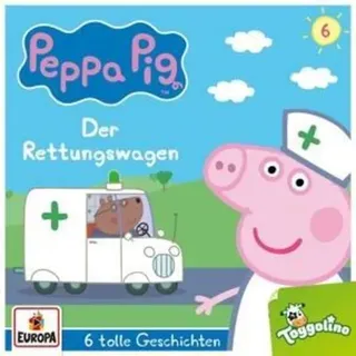 Peppa Pig Hörspiele - Der Rettungswagen (und 5 weitere Geschichten), 1 Audio-CD 6 tolle Geschichten, CD, Peppa Pig 6