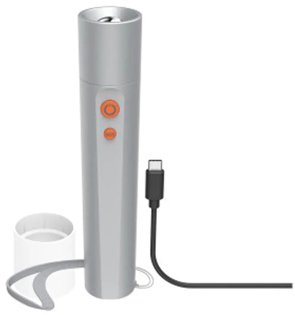 FL350-C LED-Taschenlampe aufladbar Aluminiumgehäuse, 4 Modi + SOS