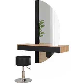 Vicco Schminktisch Melisa 120 cm mit Beleuchtung und Hocker