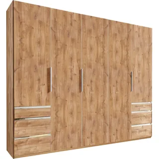 Level 250 x 216 x 58 cm Plankeneiche Nachbildung mit Schubladen