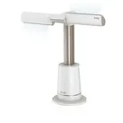 SHARK TF200SEUWH TurboBlade Ventilator mit multidirektionalem Luftstrom, Standventilator Weiß (90 Watt)