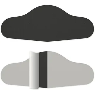 Fersenloch Schutz und Reparatur (HEEL HOLE PREVENTER von Trainer Armour) Patches zum Einkleben. Verhindert und repariert Löcher an der Ferse. Für Sneaker und Schuhe mit Mesh-Gewebe. (Schwarz, 2 Stk.)