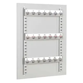 FORMAT Schlüssel-Wandtafel, WT 21 007001-00000, für Schlüssel, Stahl, grau, lichtgrau