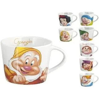 Home - Disney - Original Keramik-Kaffeebecher Schneewittchen und die 7 Zwerge, sortierte/zufällige Designs, 1 Stück