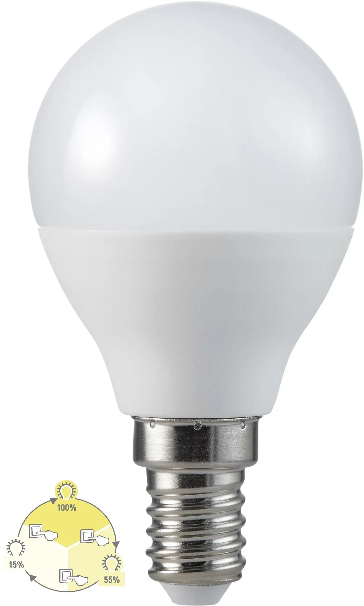 Müller Licht LED Leuchtmittel Tropfenform 5.5W=40W E14 470lm 2700K SWITCH DIM