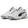Puma Hallenschuhe weiß/schwarz/silber/grau 46