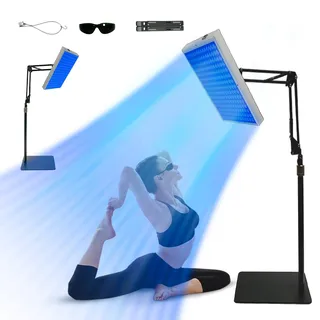 Bräunungslicht Solarium Portable Tanning Lamp für Home Gesichtsbräunung Tageslicht für Gesicht und Körper für zu Hause with Adjustable Stand and Hanging Hooks (B)