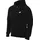 French Terry Kapuzenjacke Herren black/black/white XS