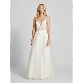 Brautkleid mit Nahtreißverschluss, Offwhite, 40