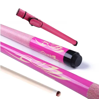 RIFWOVE Langlebig Professionelle Billard Queues, 1/2 Ahorn Pool Cue, für Männer Frauen, 13mm Kopf, Rosa, Kanadischer Ahorn, Snooker Queue, Stick für professionelle Billardspieler