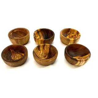 D.O.M. Die Olivenholz Manufaktur Eierbecher PICCOLO aus Olivenholz im 6er Set