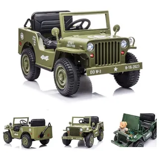 ES-Toys Elektro-Kinderauto Offroad Militär grün (12 V)
