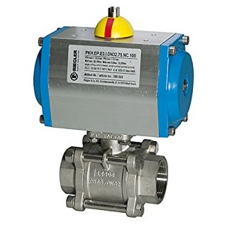 Riegler ES-Kuha, pneumat. Stellantrieb, einfachwirkend, Rp 1, DN 25