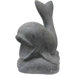 STONE art & more XXL Fisch Wasserspiel Wasserspeier Brunnen 68cm Steinfigur Steinguss frostfest