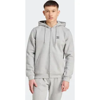 Adidas Trefoil Essentials Reißverschlusspullover Medium Grey Heather L