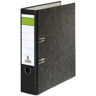 Head Ordner Wolkenmarmor - A4, 80 mm, schwarz