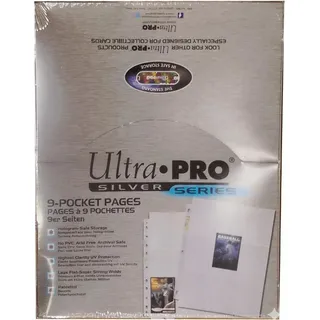 Ultra Pro 9-Pocket Pages Silver Series - Transparent