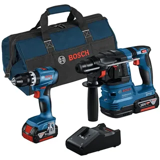 Bosch GBH 18V-22 inkl. 2 x 4,0 Ah + Schnellladegerät 0615A50039