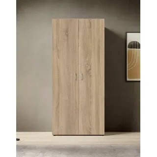 Schlafkontor Drehtürenschrank Base Kleiderschrank Joe Garderobe Hochschrank Wäscheschrank, Bega Schrank Schlafzimmer Bestseller in 3 Breiten und 2 Farben beige 80 cm x 177 cm x 52 cm