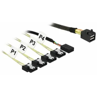 DeLock HD-Mini SAS HD SFF-8643 - SATA > SAS-Kabel - Sideband