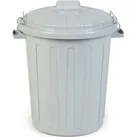 Futtertonne - Hundefutterbehälter - hellgrau - 45l