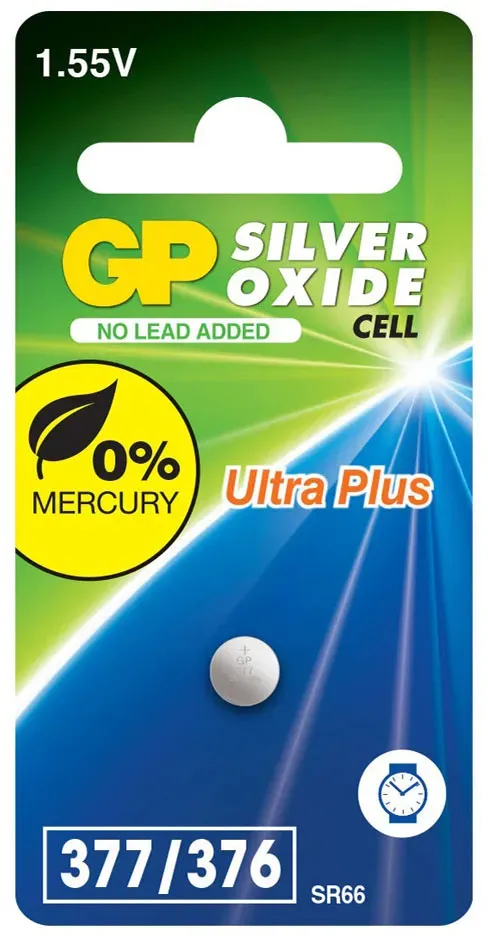 SR626SW 377 Silber-Oxid Uhrenbatterie 1,55 V,  1 Stück