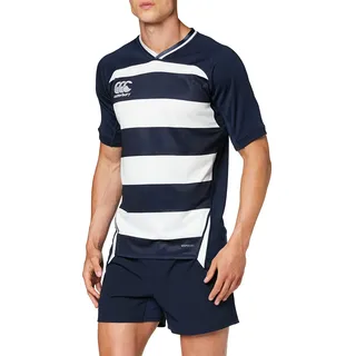 Canterbury Herren Rugby-Trikot Vapodri Evader Hooped XXXX-Large Navy