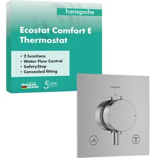 Hansgrohe Ecostat Comfort E Thermostat für 2 Verbraucher, chrom