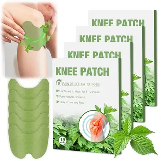 40 Stück Schmerzlinderung Patch, Pain Relief Patch, Wärmepflaster ohne Arzneimittelwirkstoff für langanhaltende Schmerzlinderung bei Rückenschmerzen, Knie Patch,Schmerzpflaster Knie