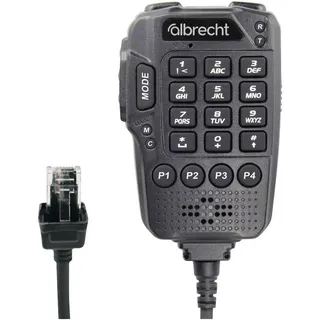 Albrecht Ansteck Sprach-Mikrofon Multifunktionales Mikrofon für AE 5900 Mini SSB