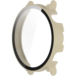 Schutzhülle Bizon Case+Glass Watch für Huawei Watch GT 4 41 mm, Beige