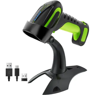Tera Pro 8100 3-in-1 Kabellos QR 2D 1D Bluetooth Kabellos & Kabelgebunden Barcode Scanner Grün