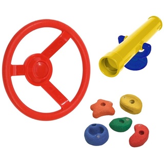 Wickey - Zubehör Set Basic für Spielturm, Klettegrüst und Schaukel,