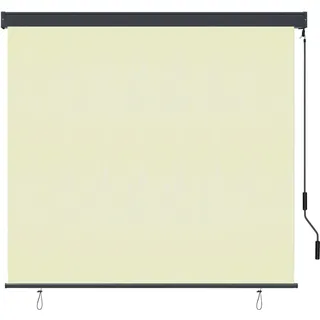 vidaXL Außenrollo 160x250 cm Creme
