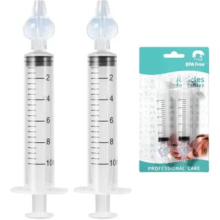 Blendura nasensauger Babyspritze Neti Rinser, Tragbarer Wiederverwendbarer nasendusche nasenspülung Baby, weiß, 10ml