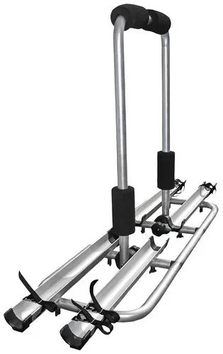 LAS 11807 Deichsel-Fahrradträger, abklappbar, für 2 Fahrräder, Deichselträger, für Wohnwagen