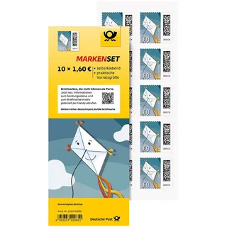 Deutsche Post 10 Deutsche Post 1,60 € Briefmarken "Briefdrachen" selbstklebend