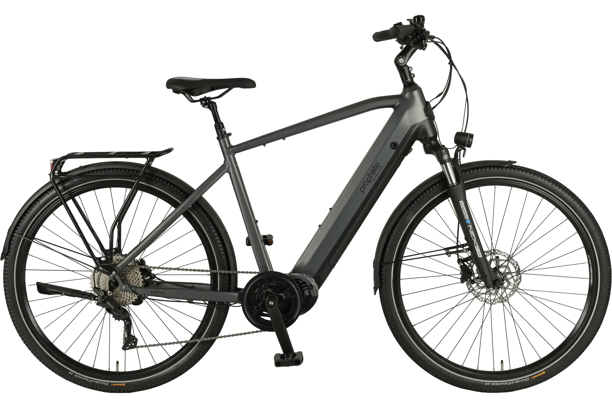 E-Bike PROPHETE "Entdecker 5.8" Gr. 54, grau, Elektrofahrräder, Herren, 54cm, 28 Zoll (71,12cm)