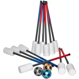 Kübler Sport® Ball Bouncer Set, 12 Schläger, 3 Bälle