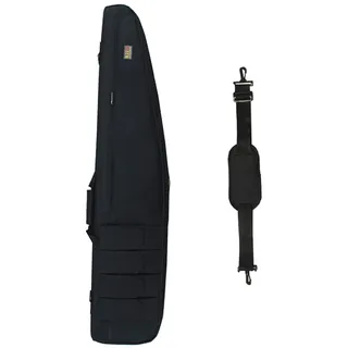 DFANCE Futteral Langwaffen Gewehrtasche Gewehrfutteral Wasserdicht Taktische Waffentasche,Multifunktionale ​Gewehr Weichkoffer Gepolsterte,Wasserdicht Waffentasche,für Speicher,Schwarz,130cm/51.2in