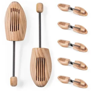 Blumtal Blumtal® Schuhspanner für Damen und Herren aus Echtholz im 5er Set - Knickschutz Schuhe - Schuhstrecker Kiefernholz - Schuhspanner Herren - Schuspanner Damen - Shoe Tree- Schuhstrecker - Gr. 46-47 - 46-47